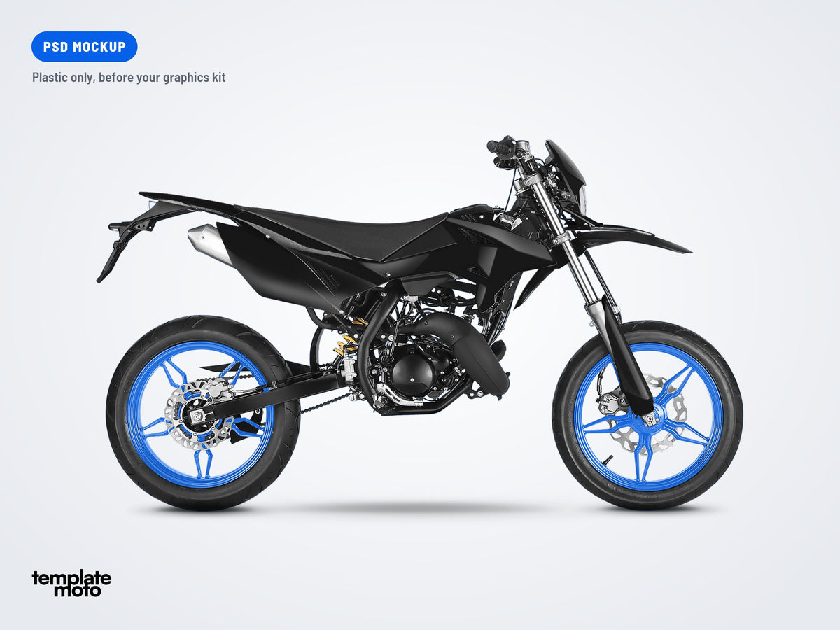 The same Beta MT 50 ST 2018-2022 mockup, plastic only, before the graphics kit