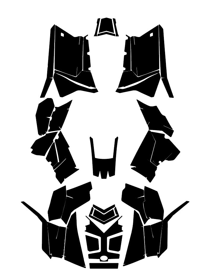 POLARIS SCRAMBLER 850-1000 2013-2021 ATV Graphics Template Vector