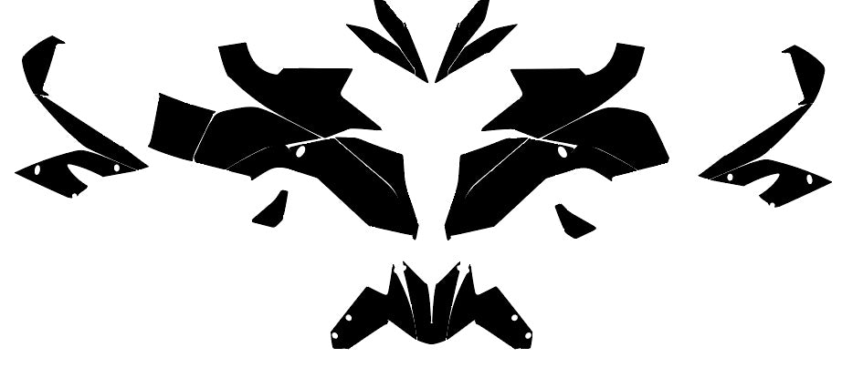 KTM 1290 R SUPER DUKE 2013-2016 Street Bike Graphics Template Vector