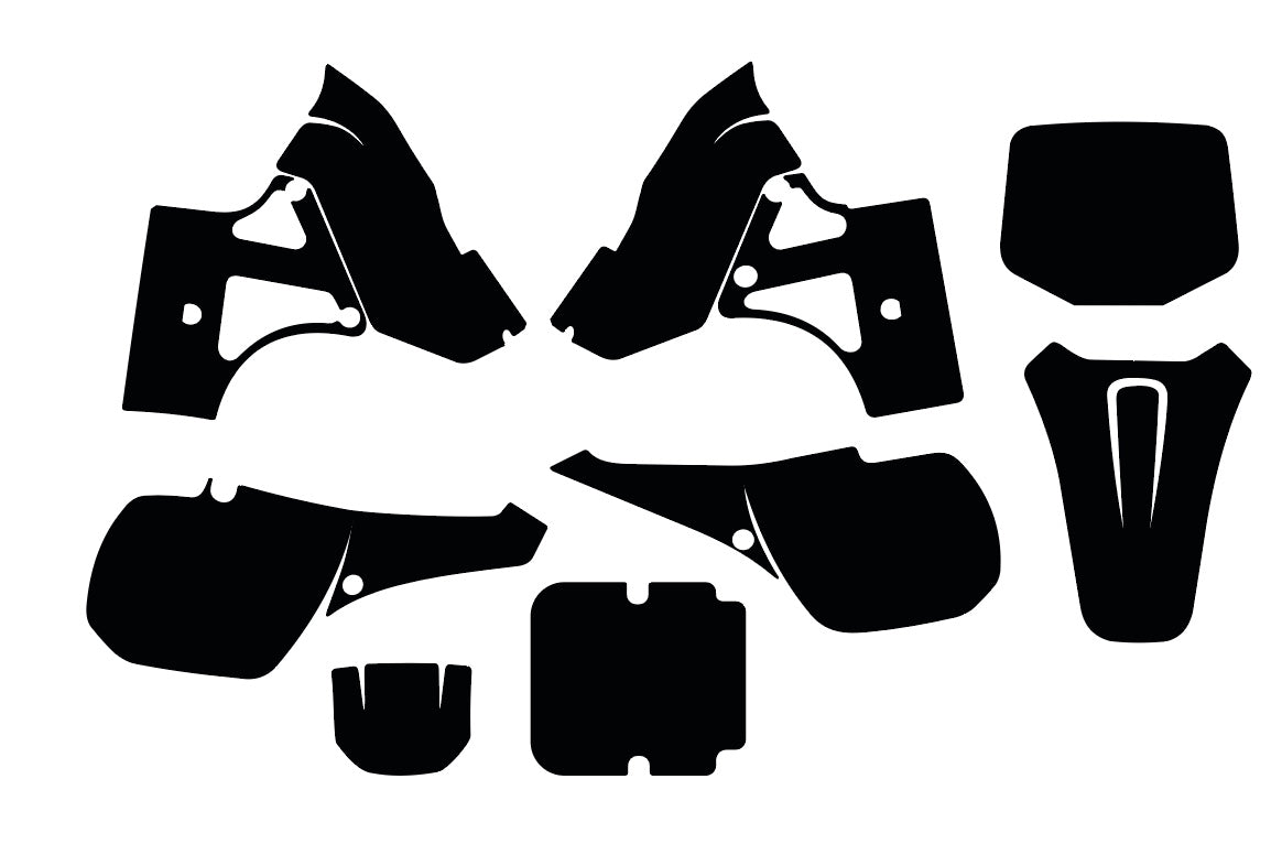 Kawasaki KX 125 250 MX Motocross 1985 1986 Graphics Template
