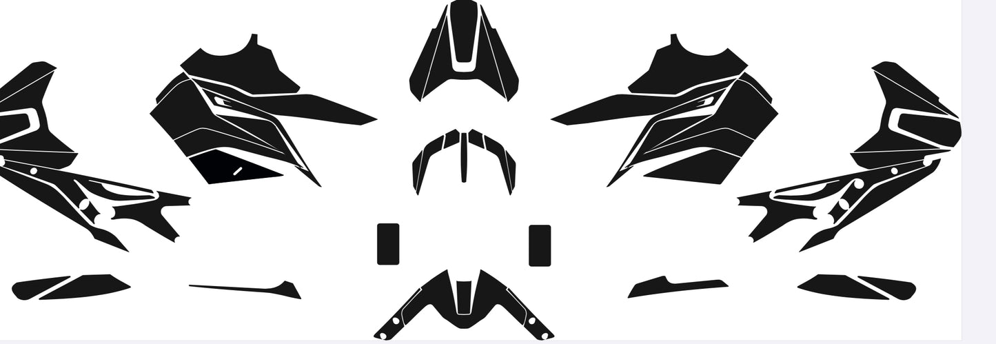 KTM DUKE 790 890 2018-2022 Street Bike Graphics Template Vector