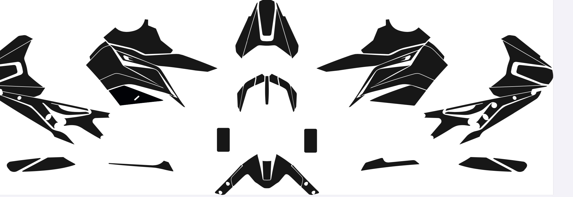 KTM DUKE 790 890 2018-2022 Streetbike Graphics Template Vector