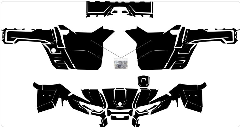 CAN AM TRAXTER-DEFENDER DPS XT XT-P X-MR 2020-2024 UTV Graphics Template Vector