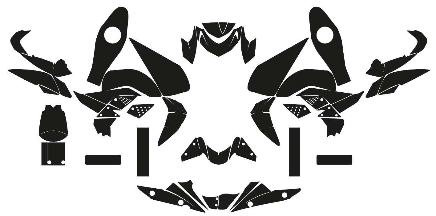 KAWASAKI Z750 Z 750 2007-2022 Graphics Template Vector