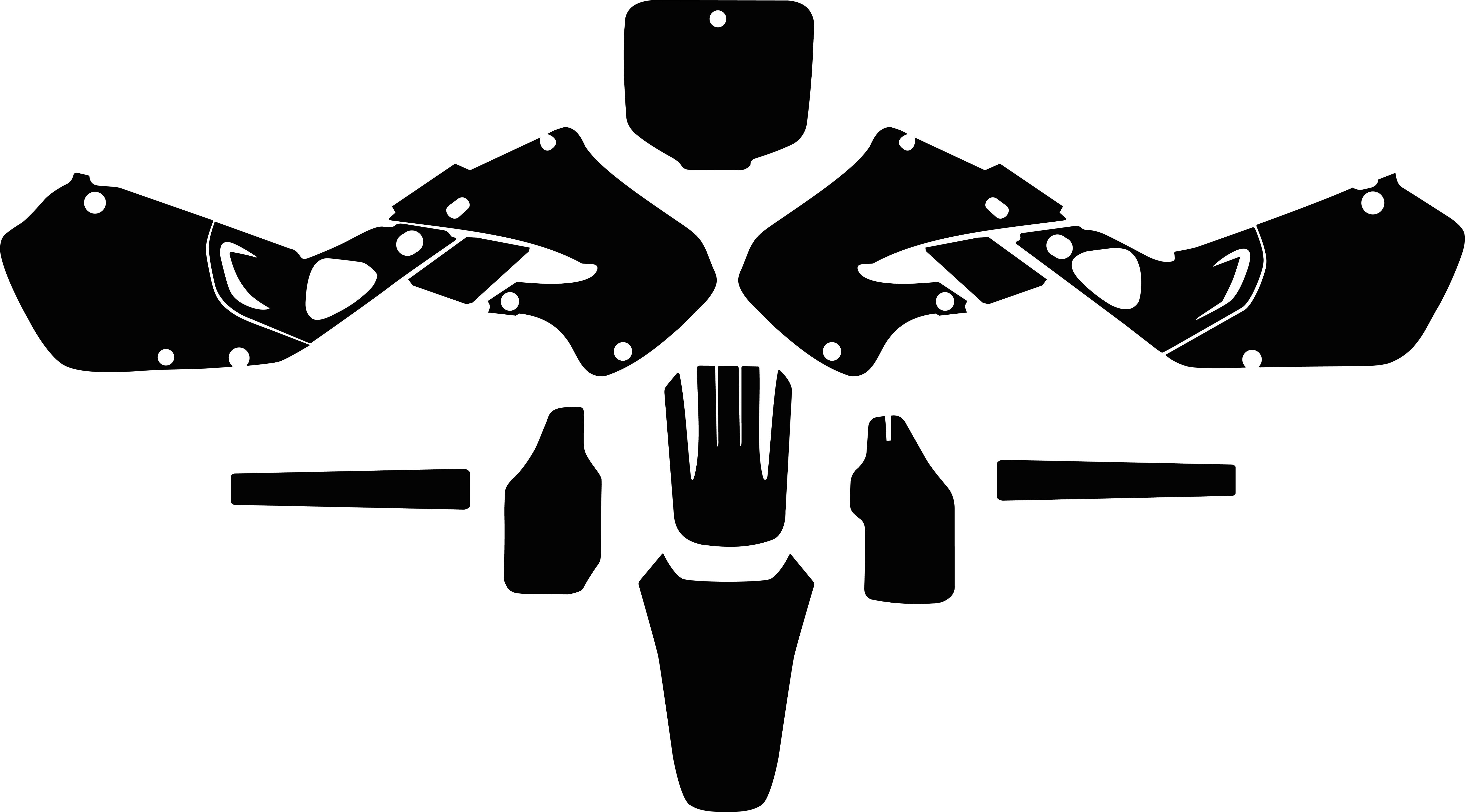 Honda CR 125 1998 1999 CR 250 1997 1998 1999 Template Graphics