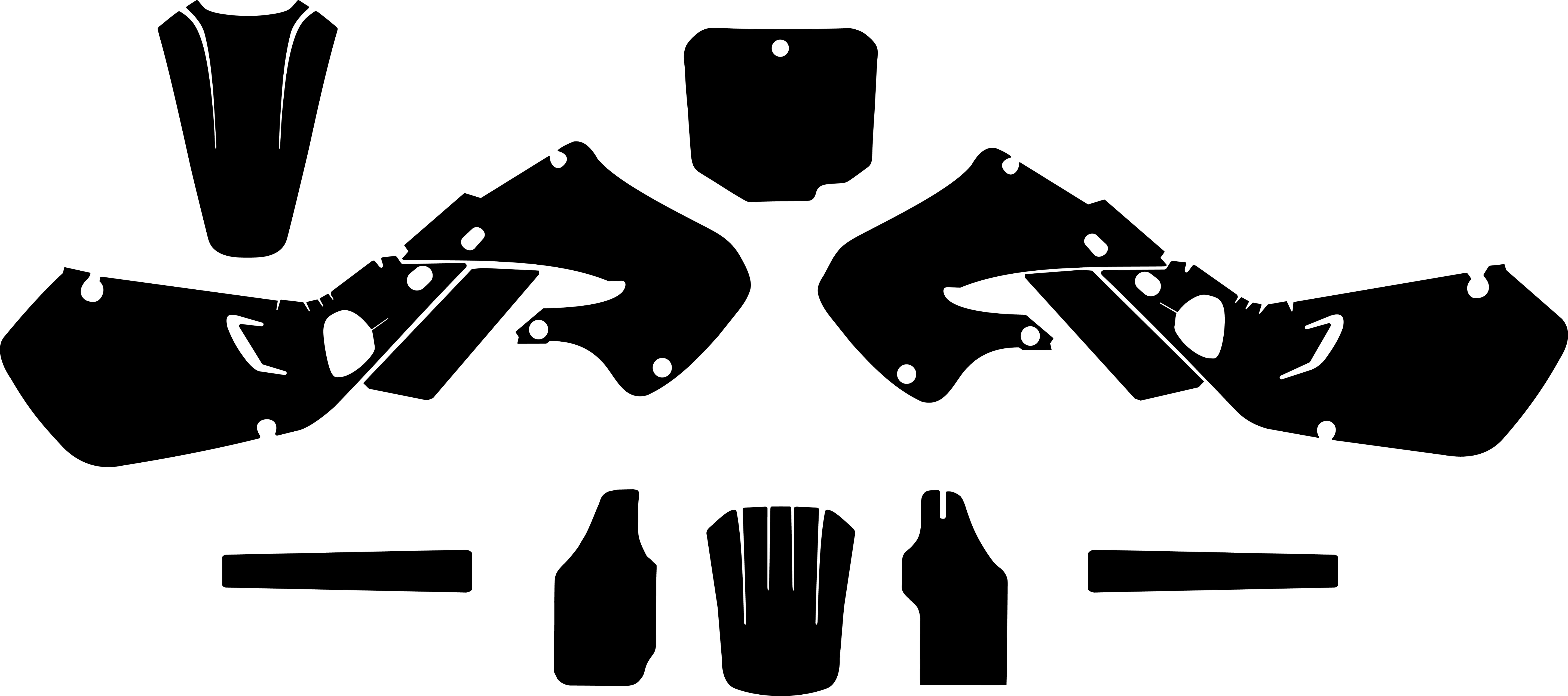 Honda CR 125 1998-1999 & CR 250 1997-1999 Template Graphics