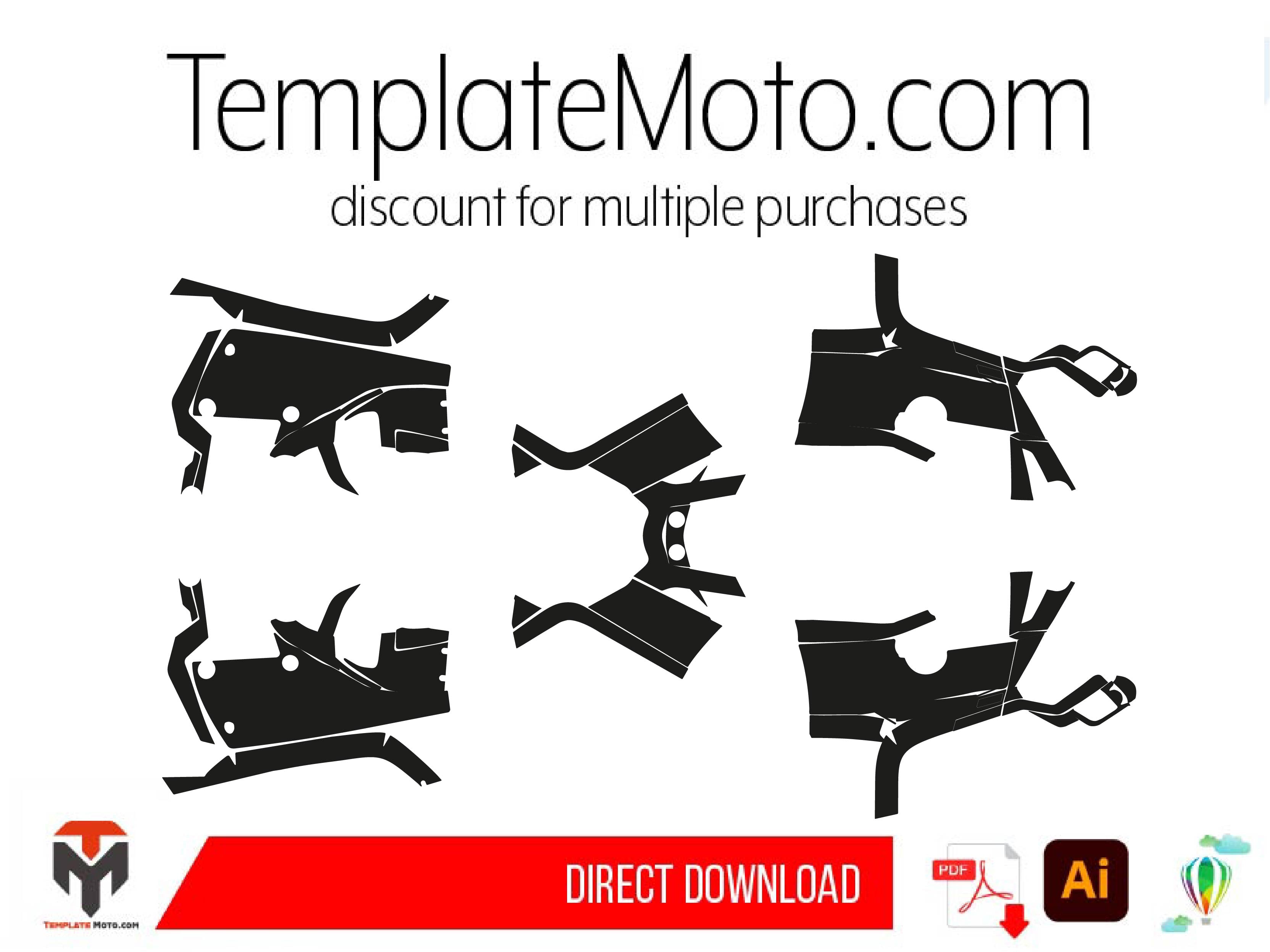 CAN AM OUTLANDER 400 2009-2014 ATV Graphics Template Vector