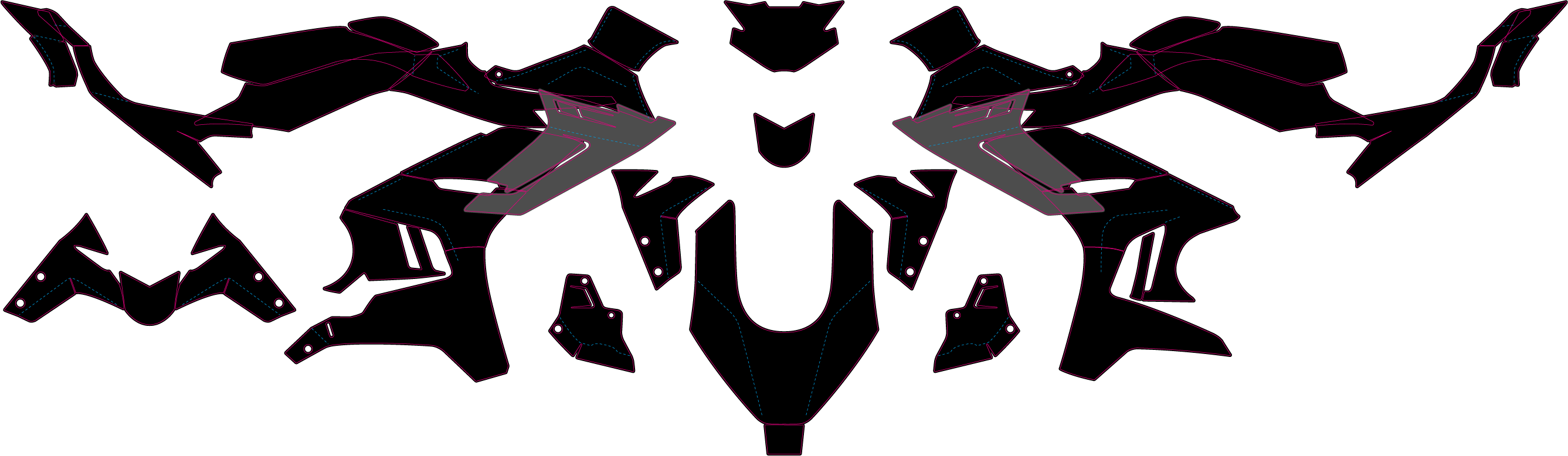 CFMoto 675 SR-R 2025 Template Graphics Vector