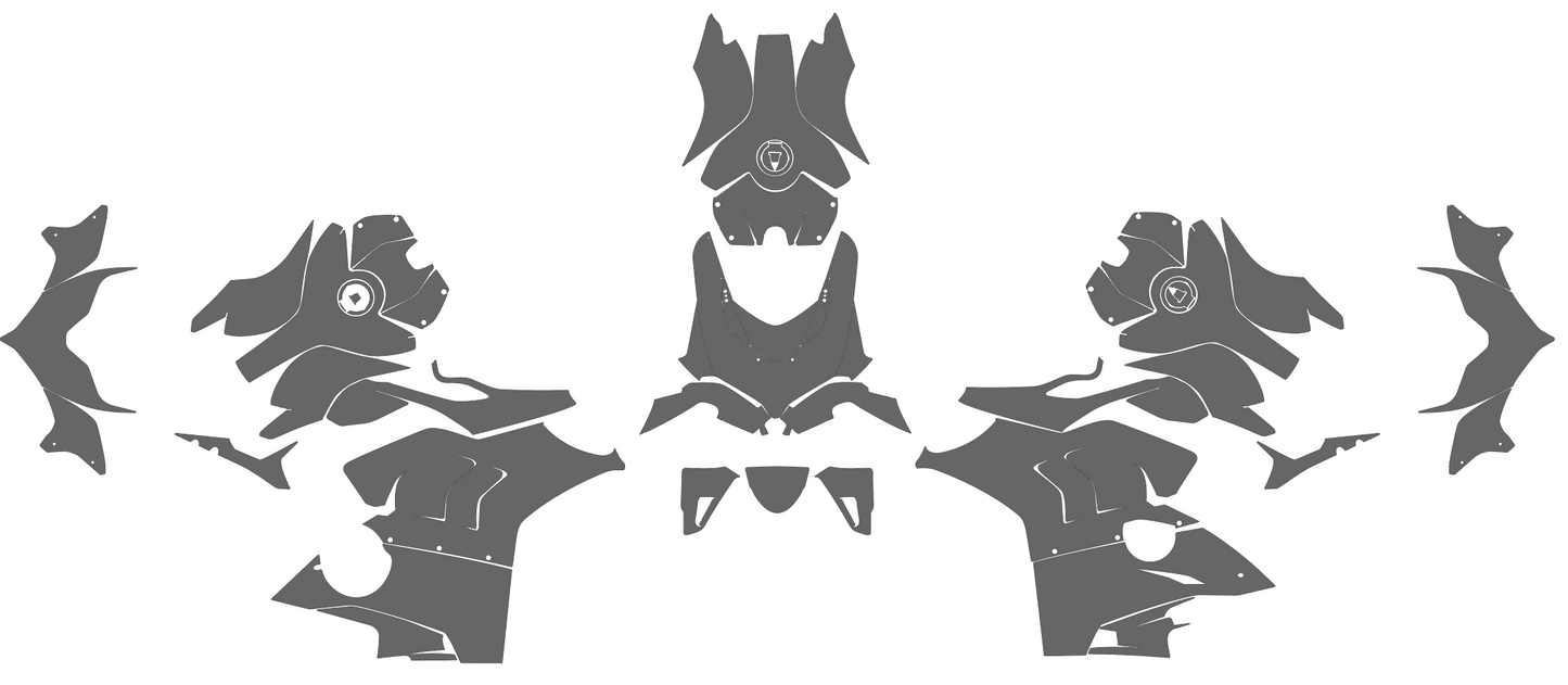 Ducati Panigale V4 (2020-2022) Graphics Template Vector