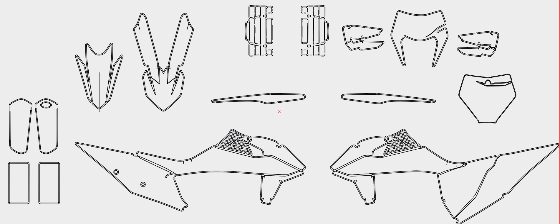 KTM EXC EXCF 2020 2021 2022 2023 Graphics Template