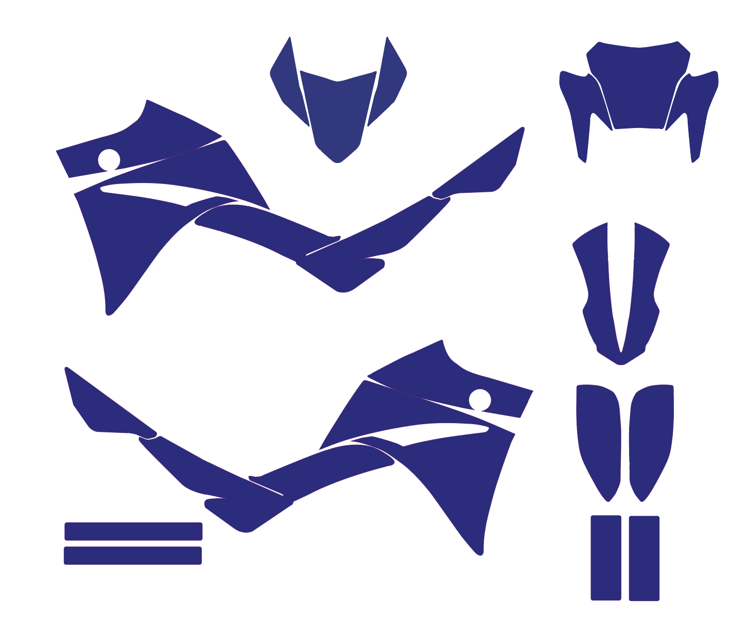 Yamaha XT 660 2004 2005 2006 2007 Graphics Template Vector