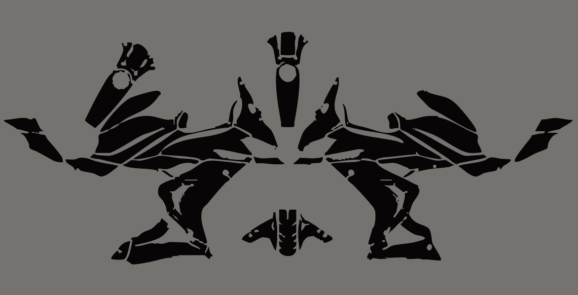 QJMOTOR SRK 800 RR 2024 Template vector graphics