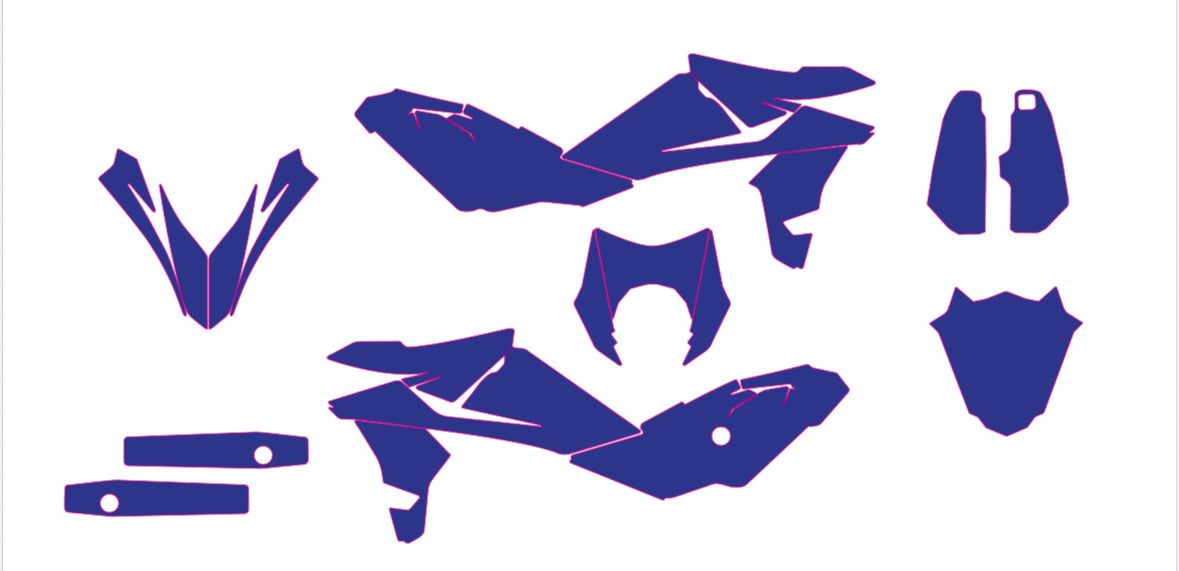 Husqvarna 630 SM Template Vector