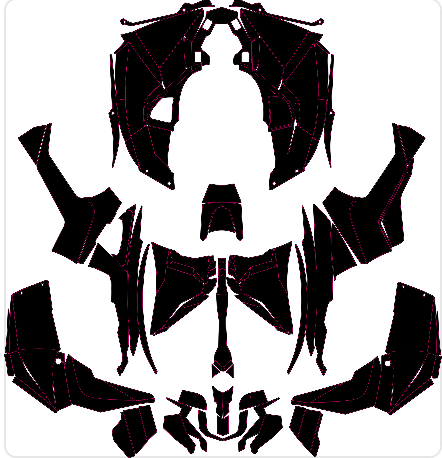 CAN AM RENEGADE X-MR 570 650 1000R SNORKEL ATV Graphics Template Vector