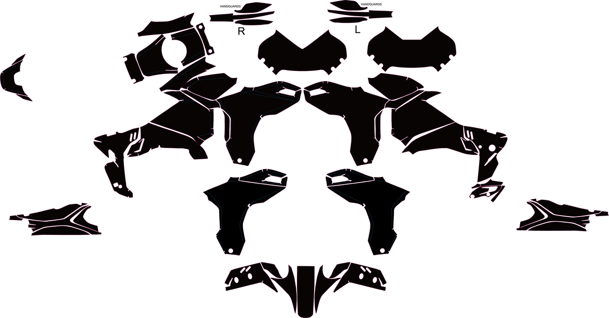Ducati Desert X 2026 Streetbike Graphics Template Vector
