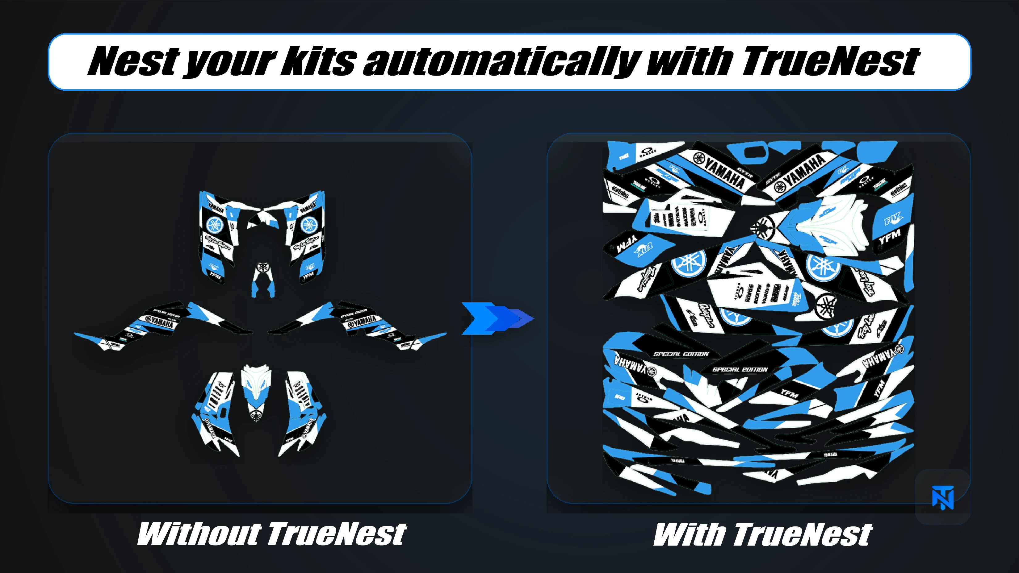 TrueNest - True-Shape Nesting Software Adobe Illustrator (Mac & Window)