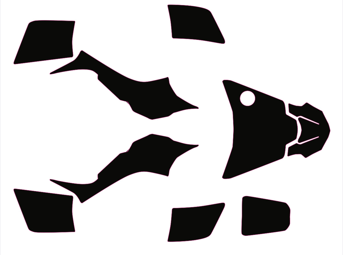 Suzuki LTZ 50 ATV Quad Graphics Template