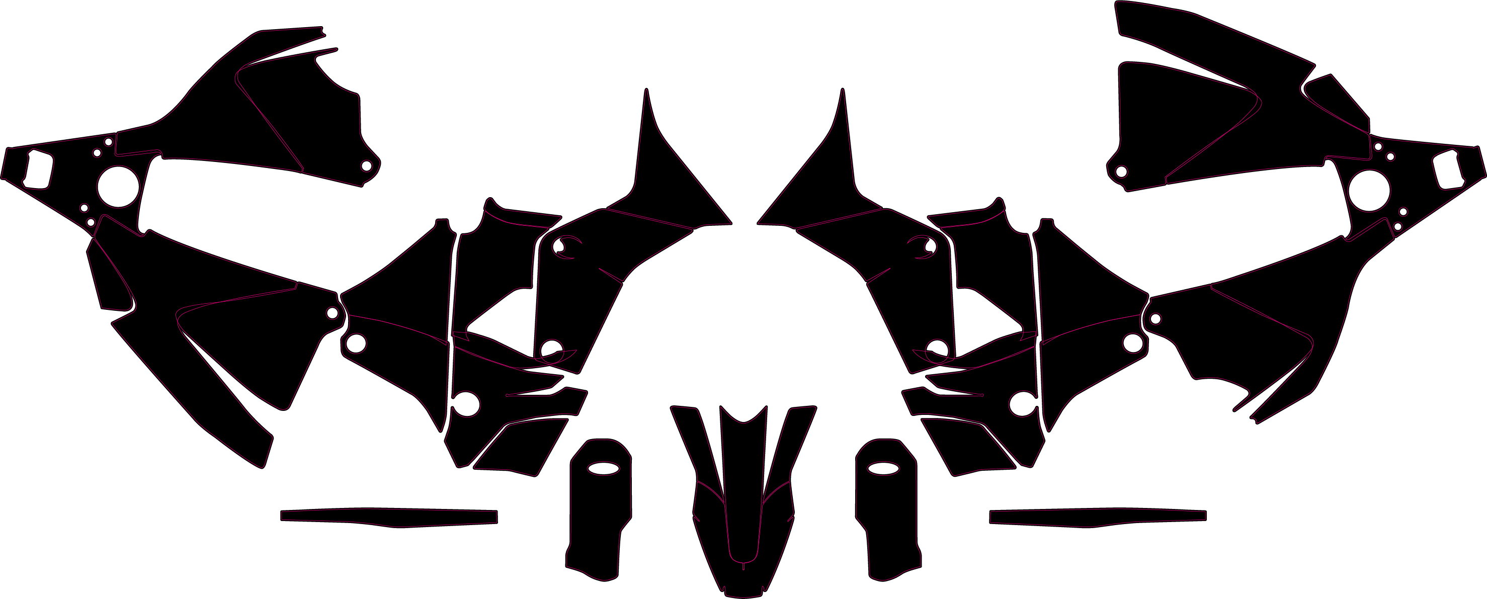 HUSQVARNA AURORA RALLY 701 XPLORER Template Graphics Vector