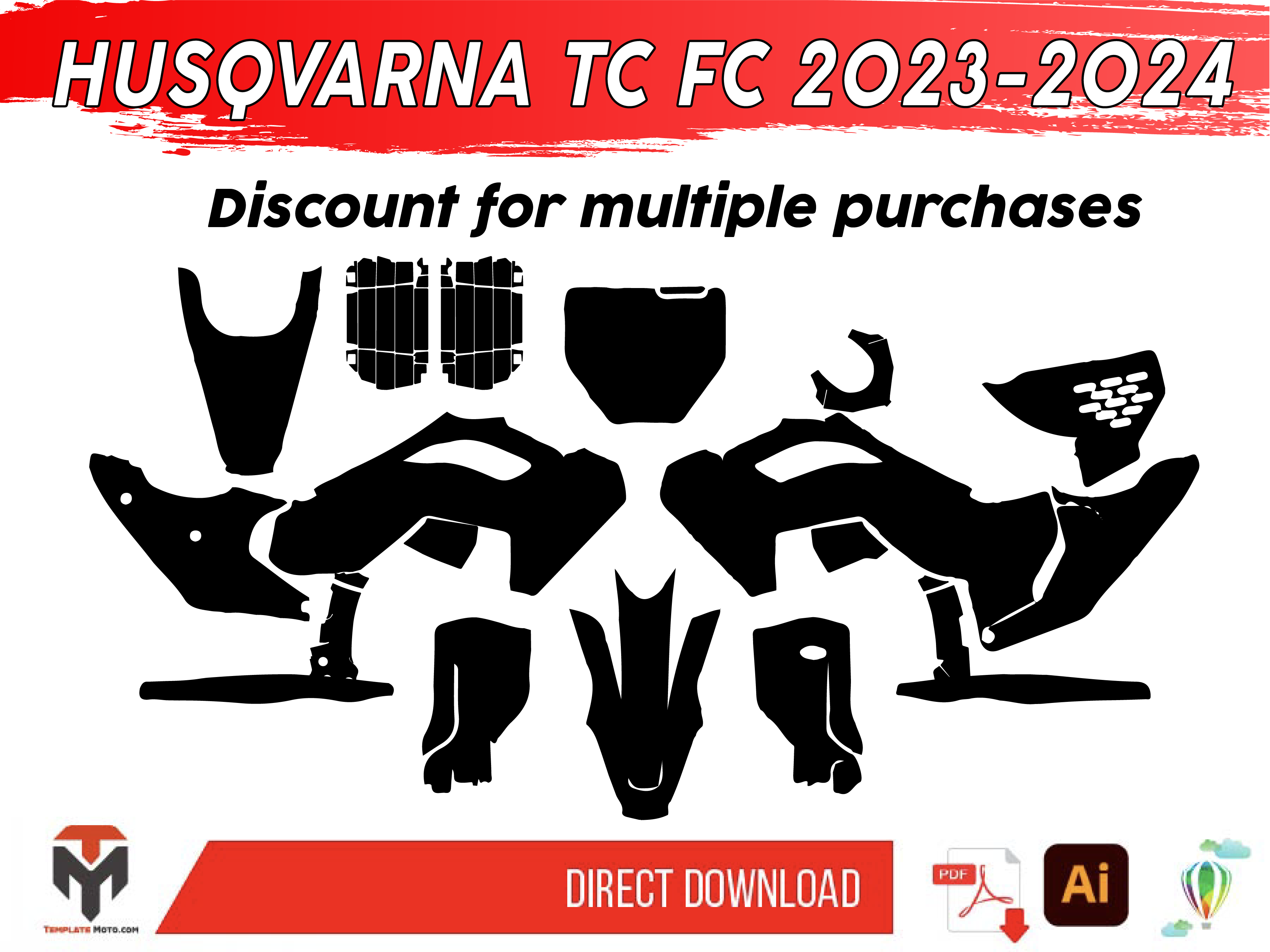 HUSQVARNA TC FC 125 250 450 2023-2024