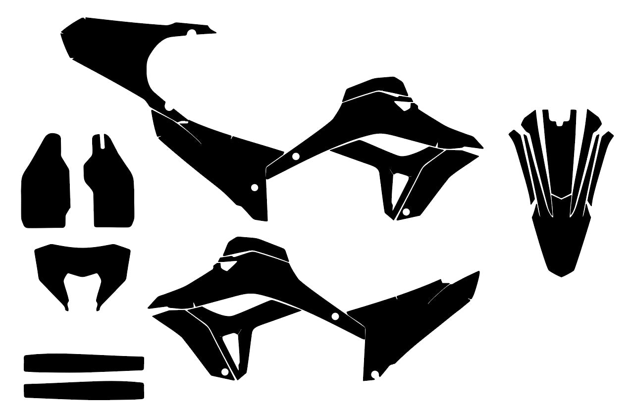 HONDA CRF 300L 300M 2021-2023 Graphics Template Vector