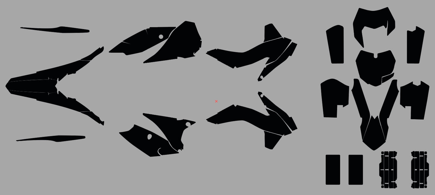 KTM SX SXF 2013-2015 EXC 2014-2016 Graphics Template Vector