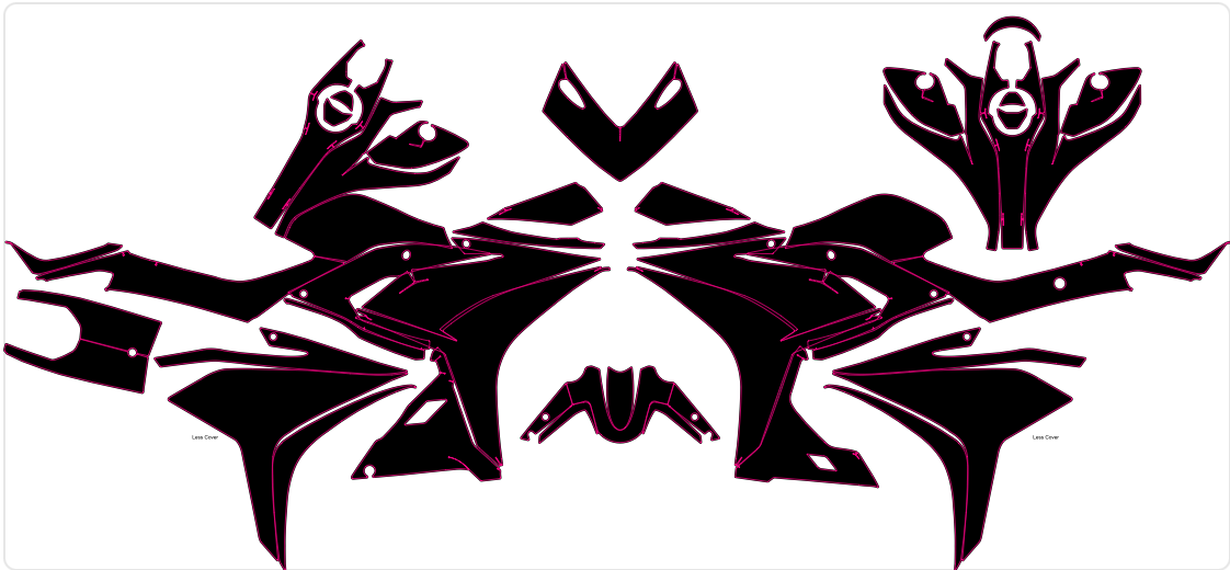KOVE 321 RR 2021-2024 Template vector graphics