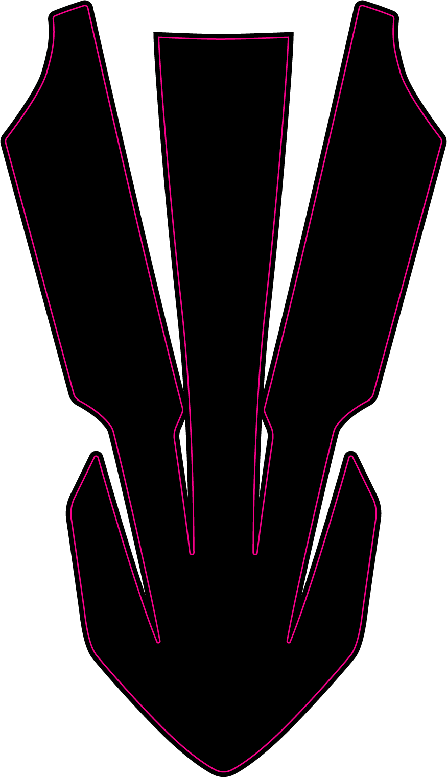 KTM EXC SX SXF 2017-2023 FRONT FENDER TEMPLATE