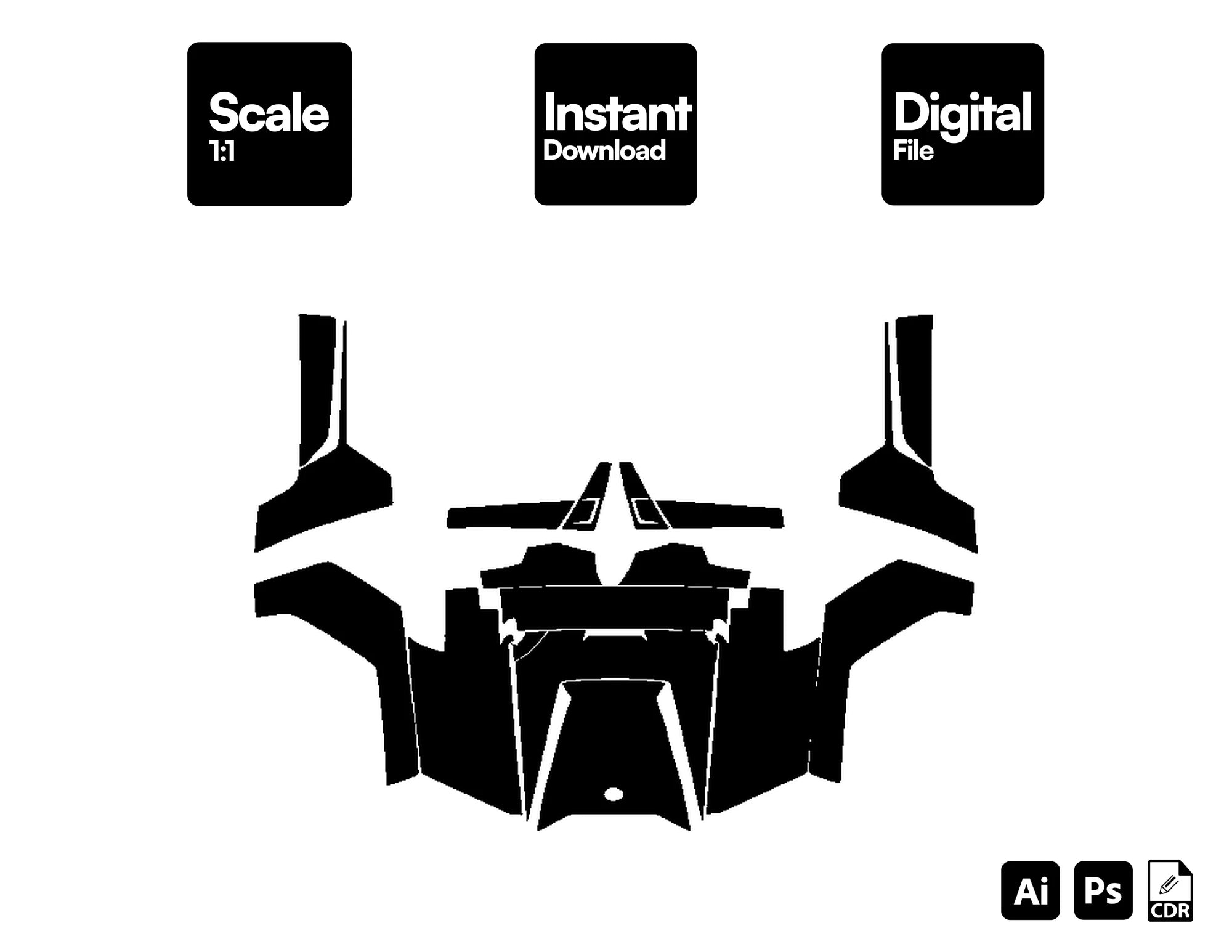 POLARIS RZR 800 2011-2015 UTV Graphics Template Vector
