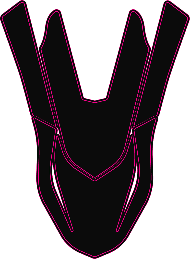 POLISPORT SM UFX FRONT FENDER TEMPLATE