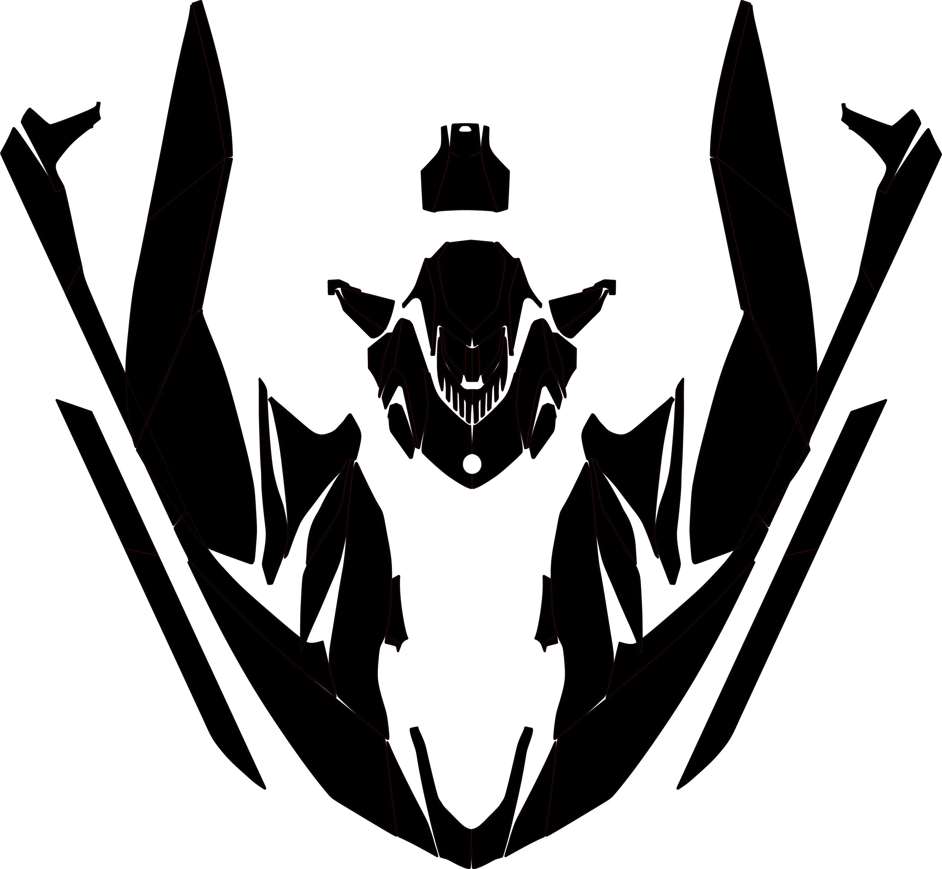 SEA DOO GTI 90 130 GTR 230 2020-2023 Jetski Graphics Template Vector