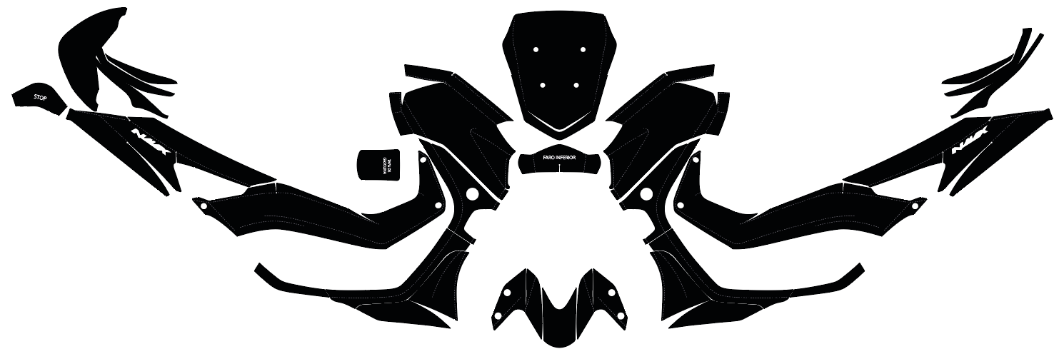 YAMAHA NMAX 125 155 2021-2023 Maxi Scooter Graphics Template Vector
