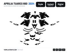 APRILIA Tuareg 660 2024 Graphics Template Vector