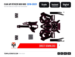 CAN AM RYKER 600 900 2018-2023 template graphics