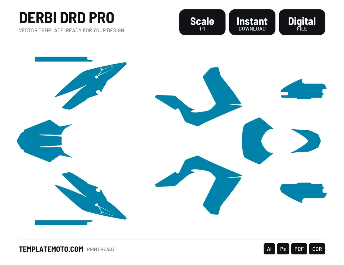 Derbi DRD Pro Graphics Template