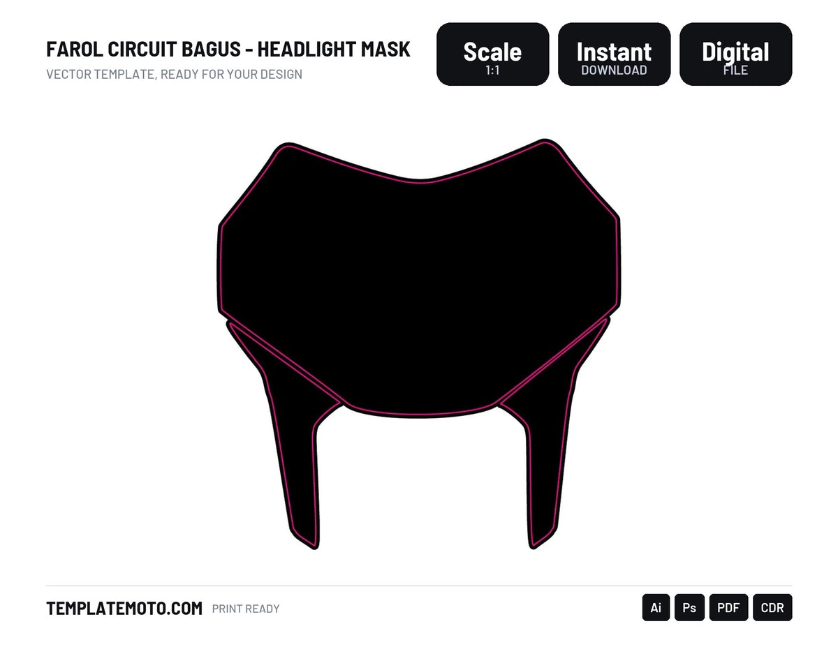 Farol Circuit Bagus - HEADLIGHT MASK TEMPLATE
