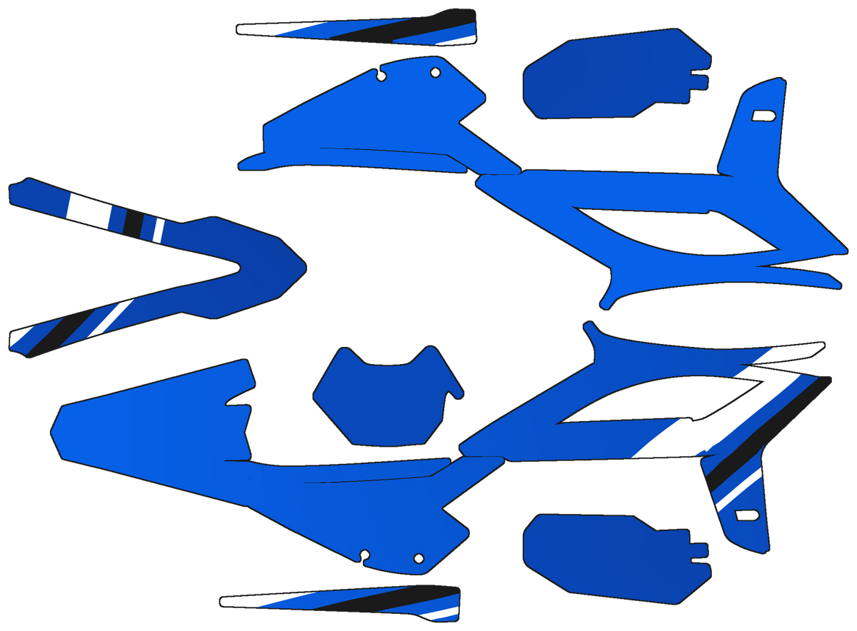 Your design, flat, in Illustrator