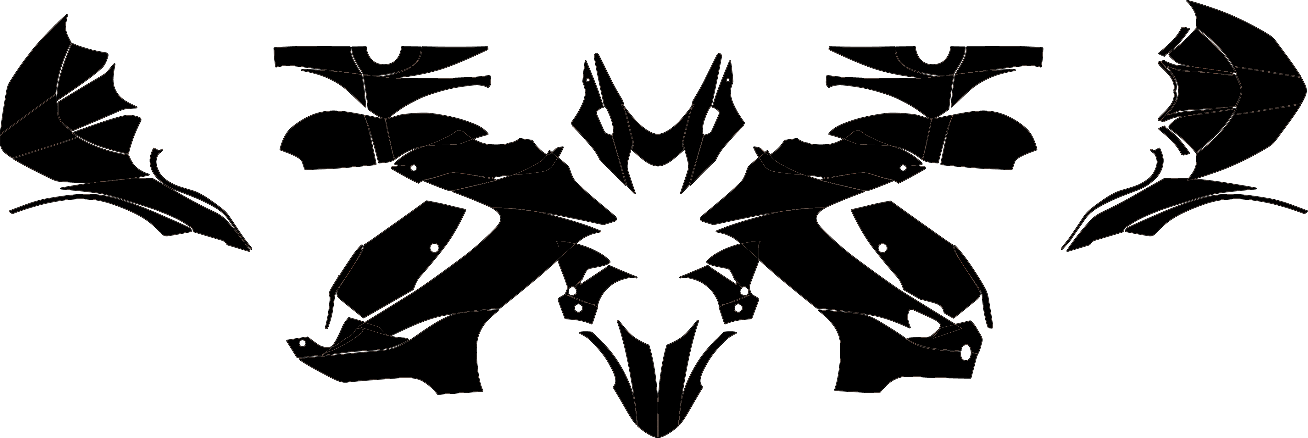 SUZUKI HAYABUSA GSX 1300 R 2021-2025 Graphics Template Vector