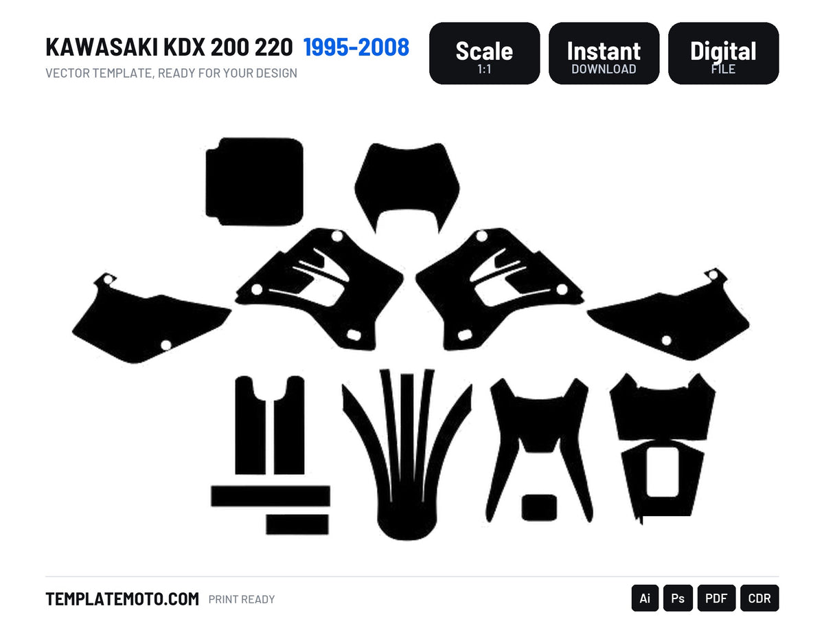 KAWASAKI KDX 200 220 1995-2008