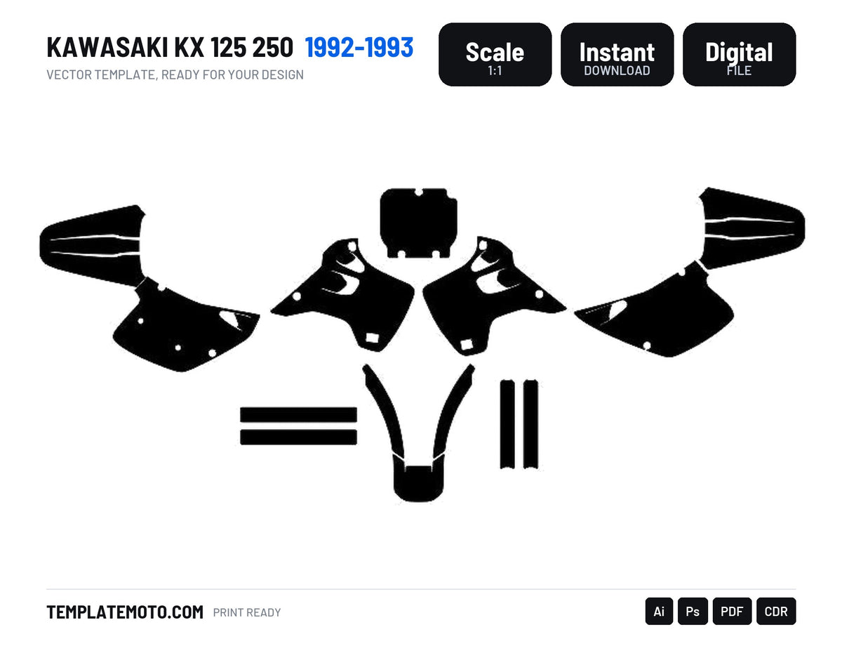KAWASAKI KX 125 250 1992-1993