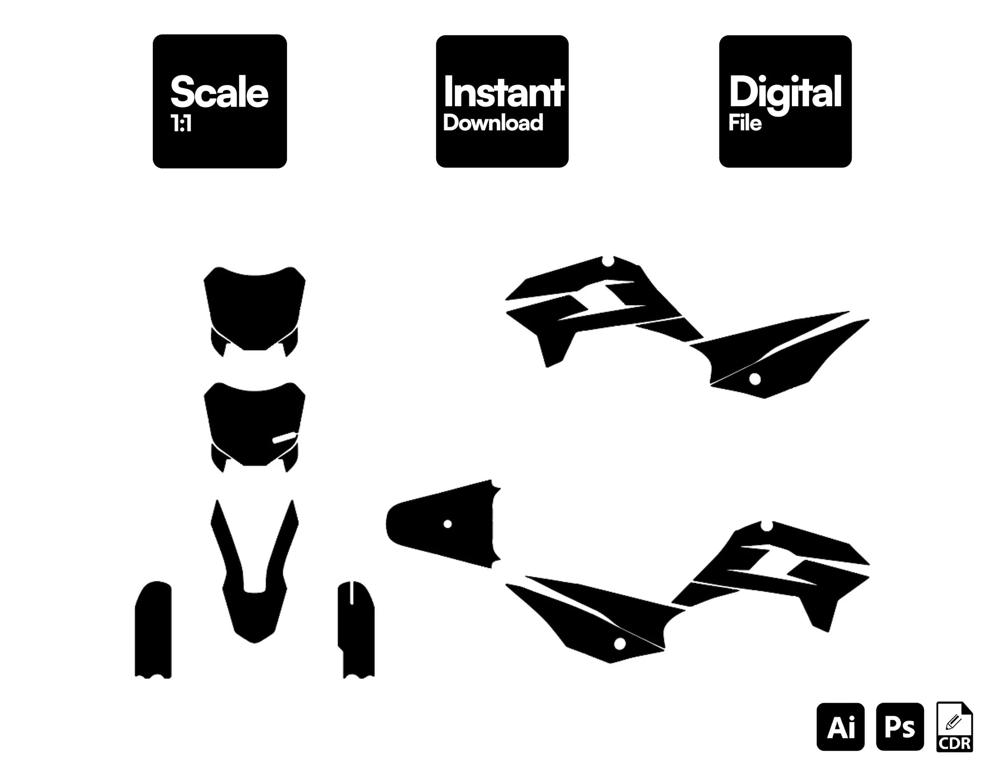 KAYO TT140 Template vector graphics