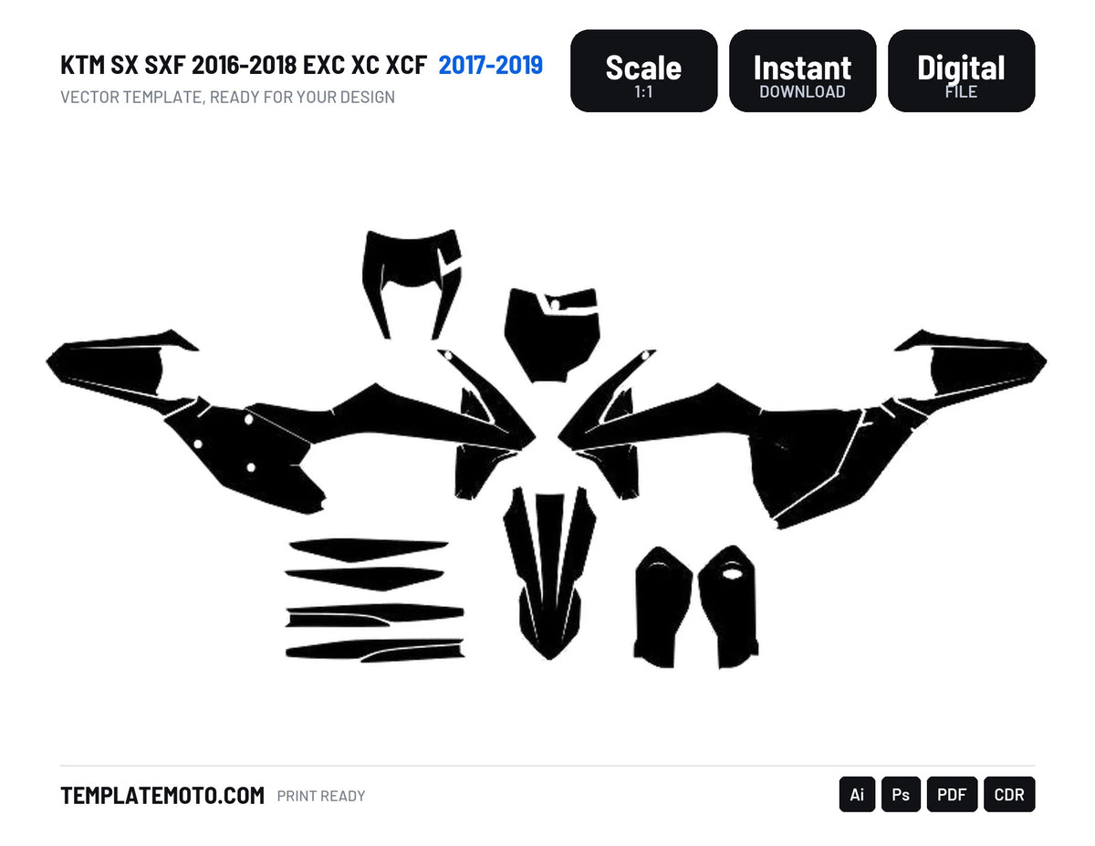 KTM SX SXF 2016-2018 EXC XC XCF 2017-2019