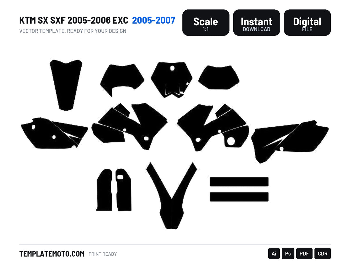 KTM SX SXF 2005-2006 EXC 2005-2007