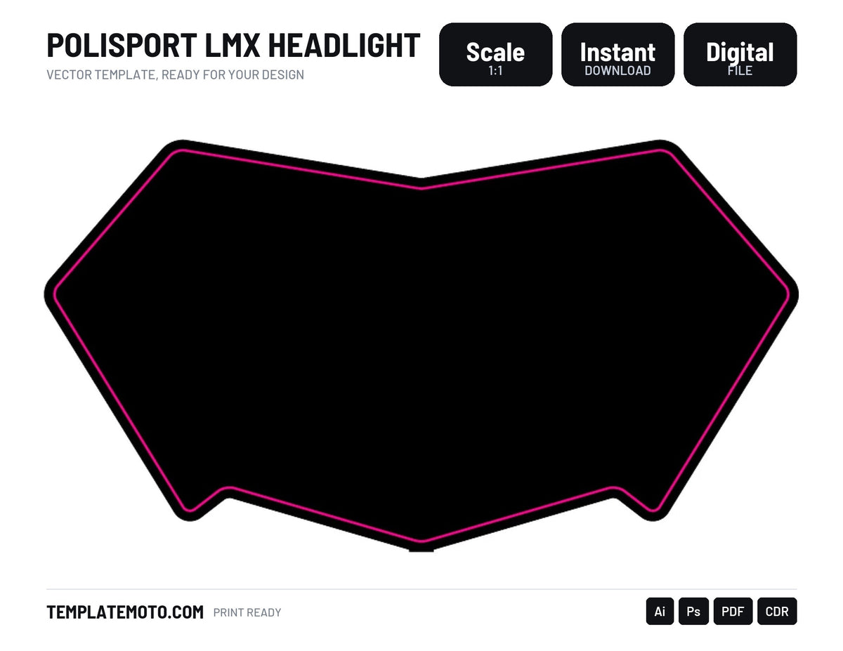 POLISPORT LMX HEADLIGHT TEMPLATE