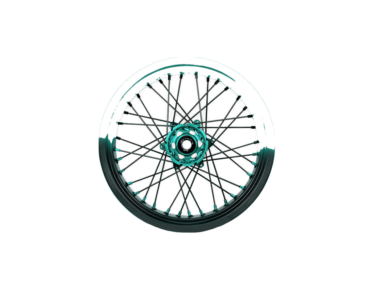 50-50 RIM WRAP - 16 5" INCH FRONT + 17" INCH REAR - 36 SPOKES - EXCEL motorcycle