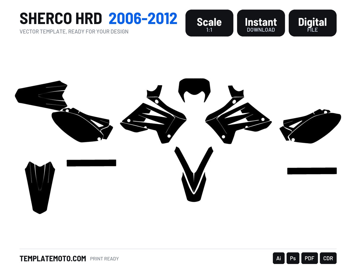 Sherco HRD 2006-2012 Template Graphics