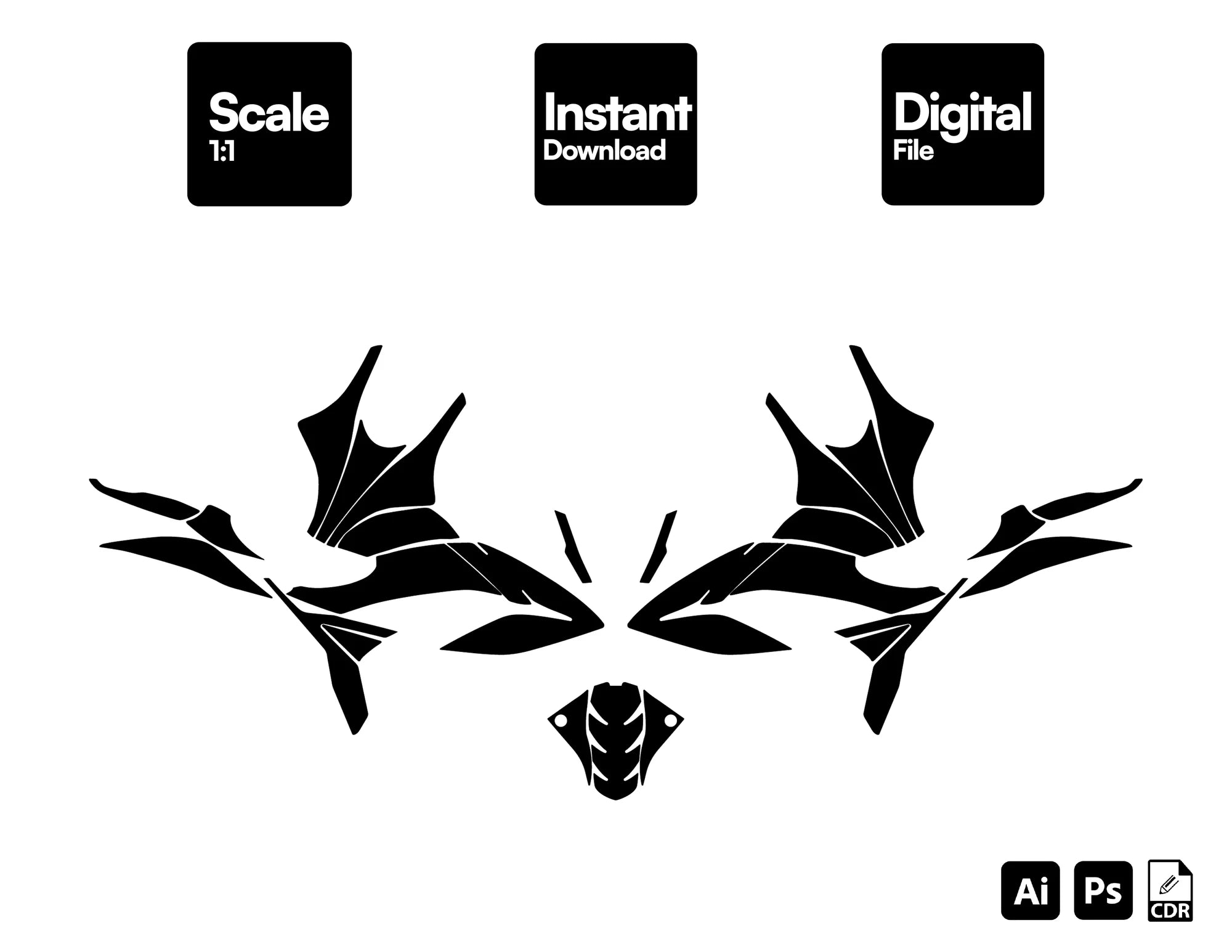SUZUKI GIXXER 150 155 250 2021-2023 Graphics Template Vector