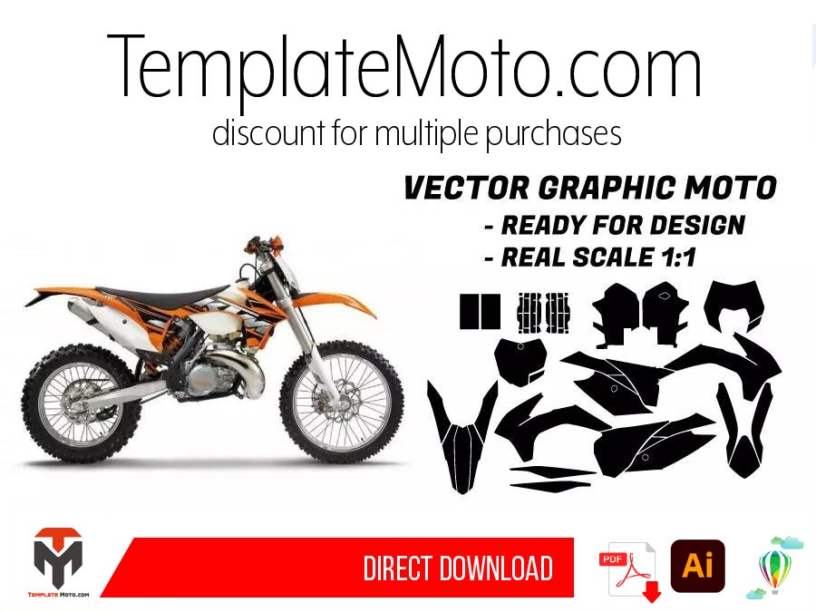 KTM EXC EXCF SX SXF 2011 2012 2013 Graphics Template
