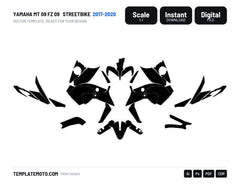 YAMAHA MT 09 FZ 09 2017-2020 Streetbike Graphics Template Vector