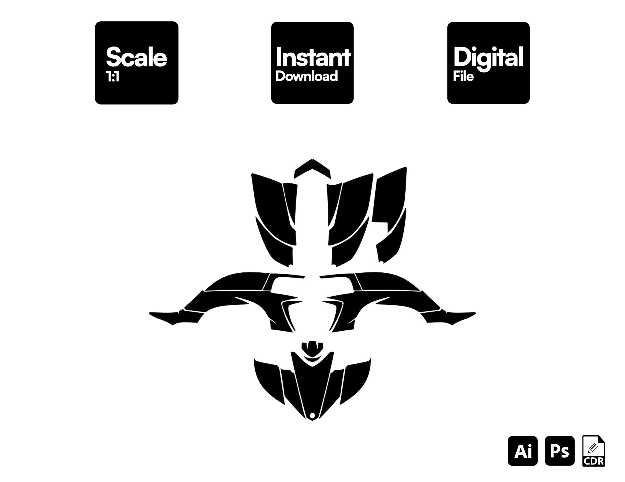 YAMAHA YFZ450 2003-2008 ATV Vector Graphics Template