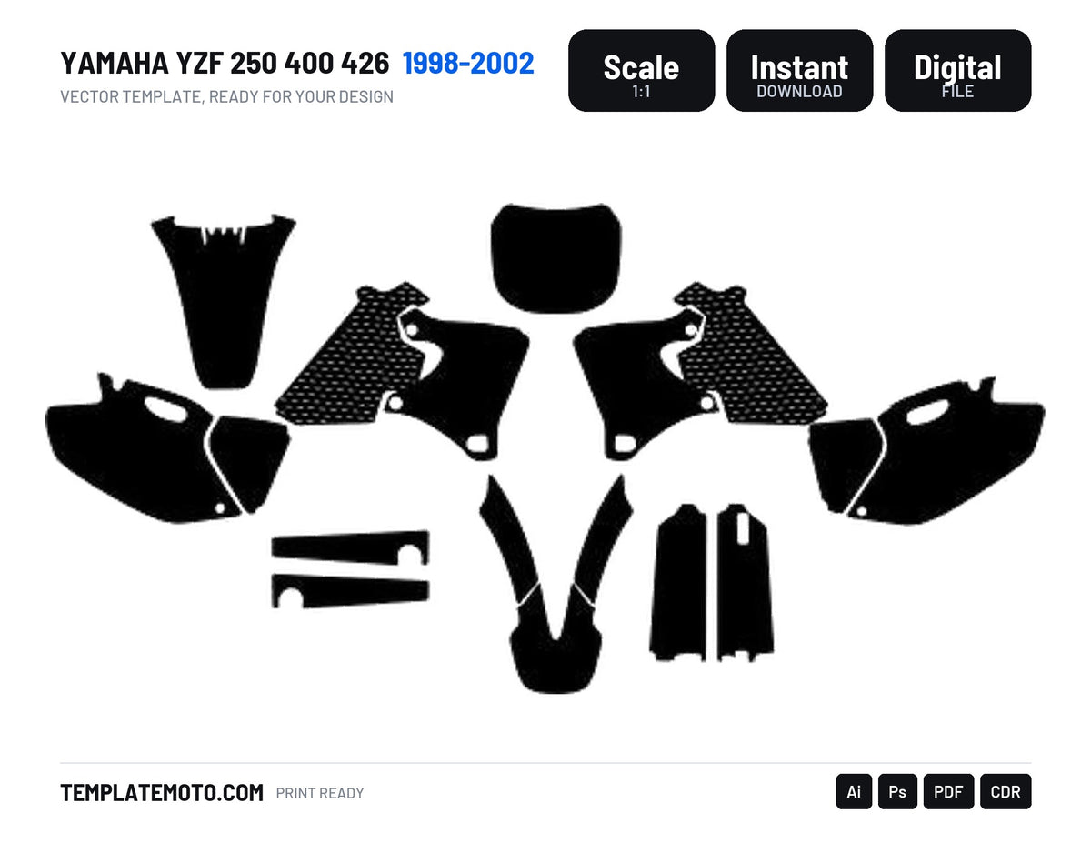 YAMAHA YZF 250 400 426 1998-2002